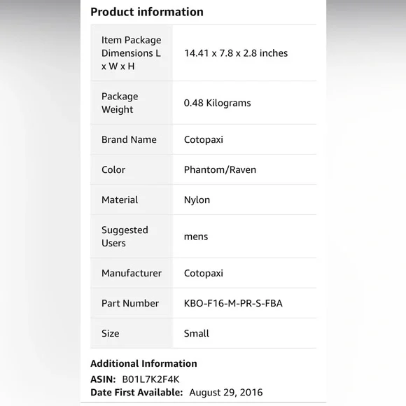 Cotopaxi Insulated Water Resistant Mens Kusa Bomber Jacket, M s Small - Picture 11 of 11